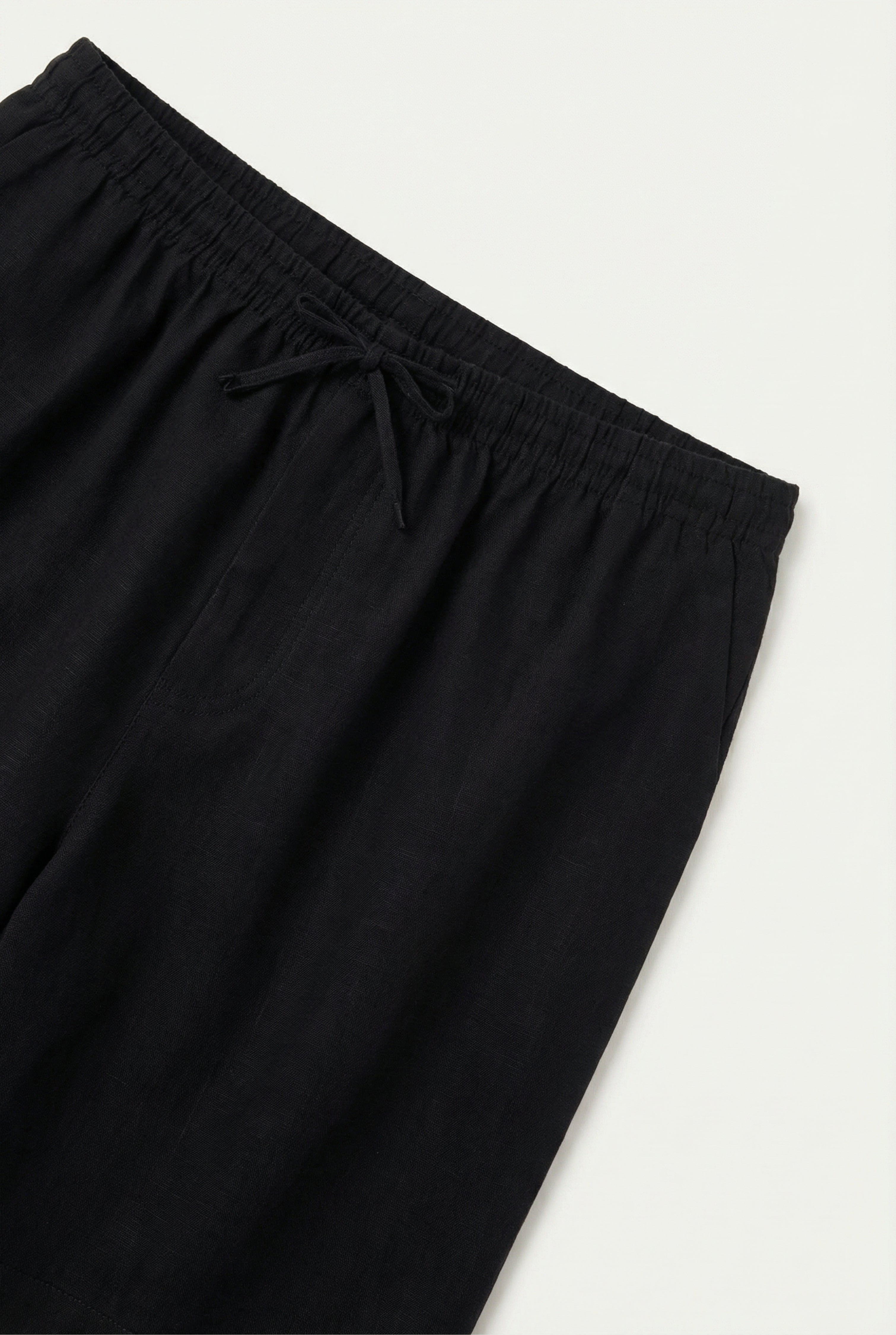 Amalfi Linen Short Black