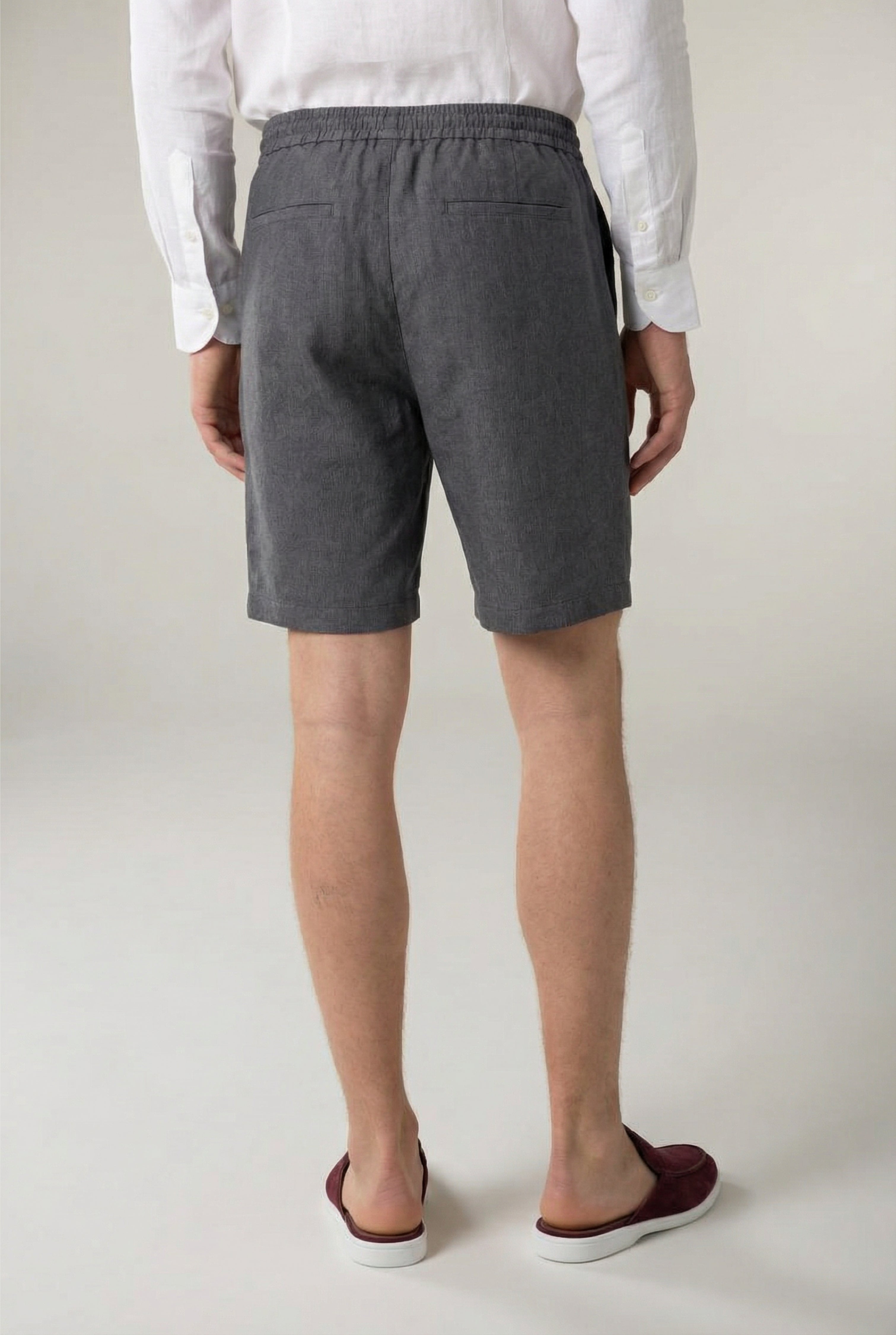 Amalfi Linen Short Grey