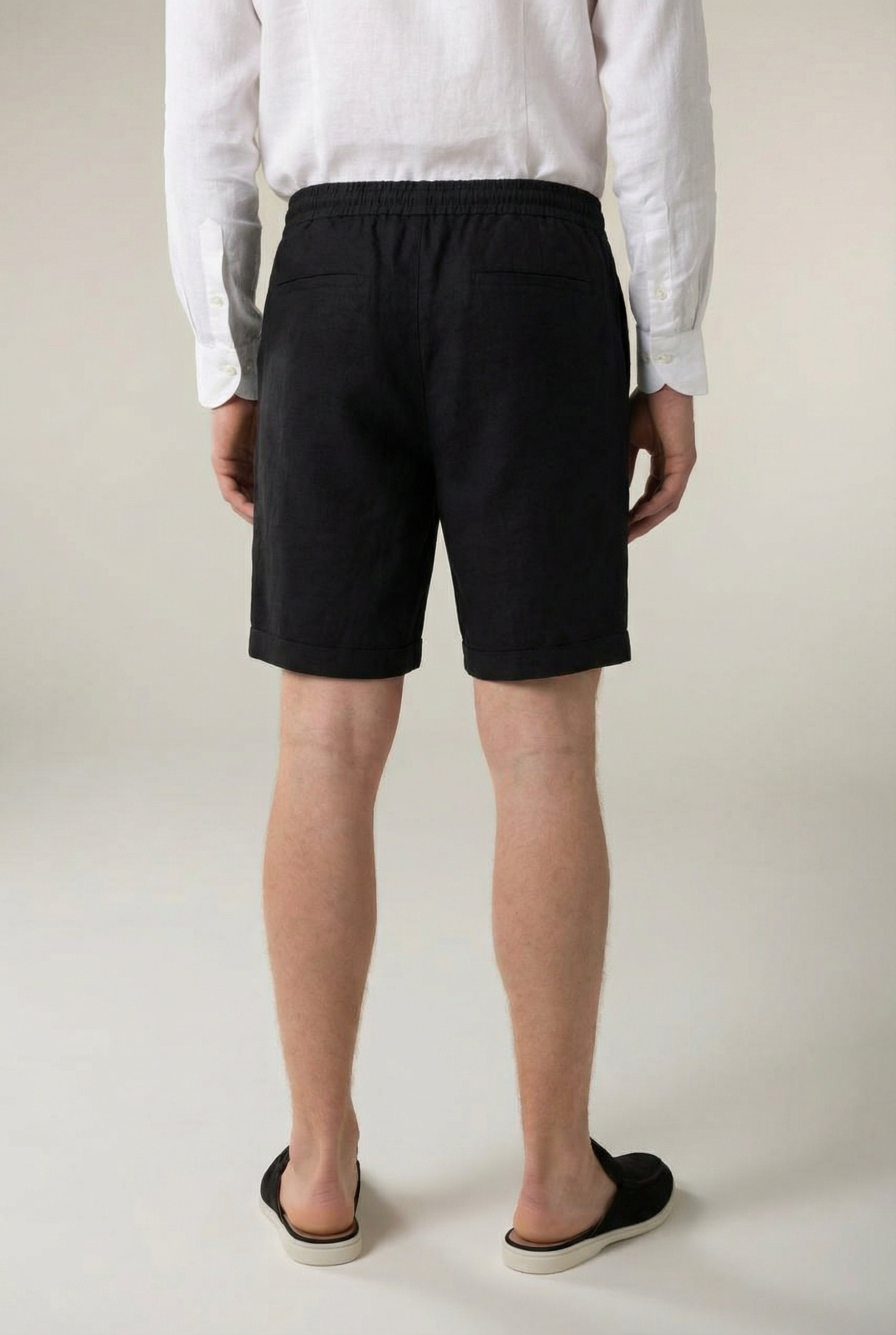 Amalfi Linen Short Black