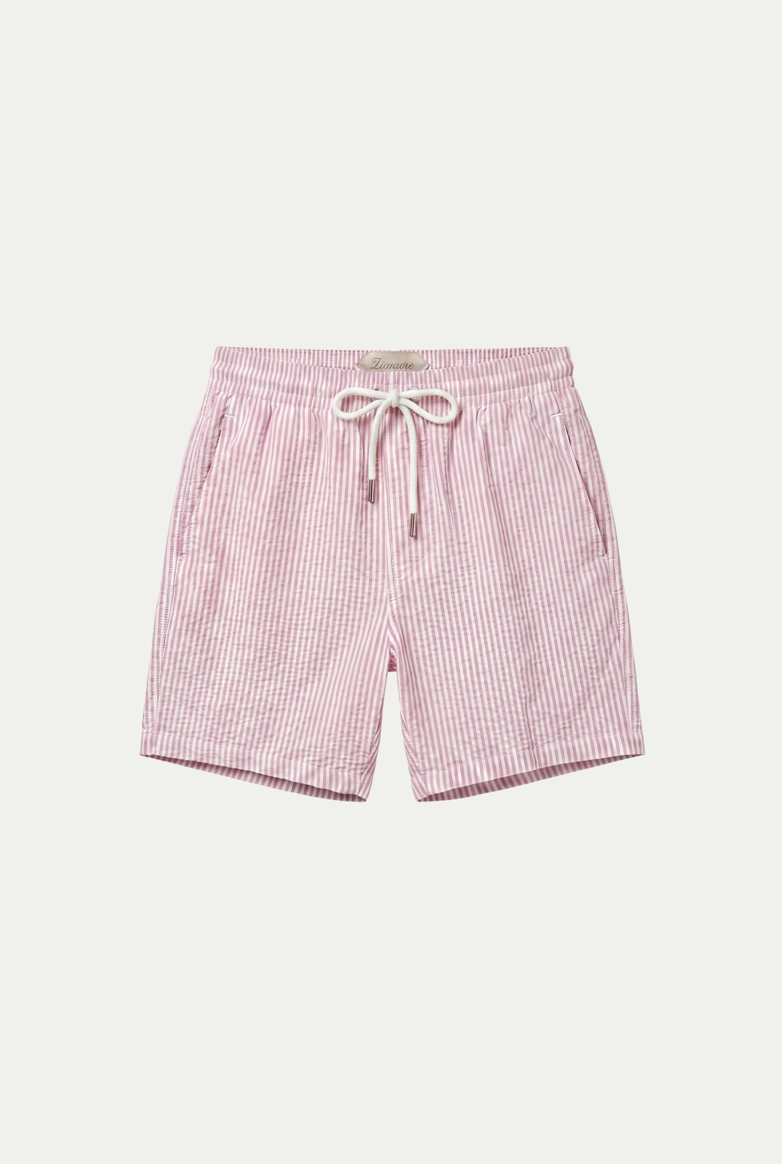 Amalfi Swim Short Pink/White Stripe