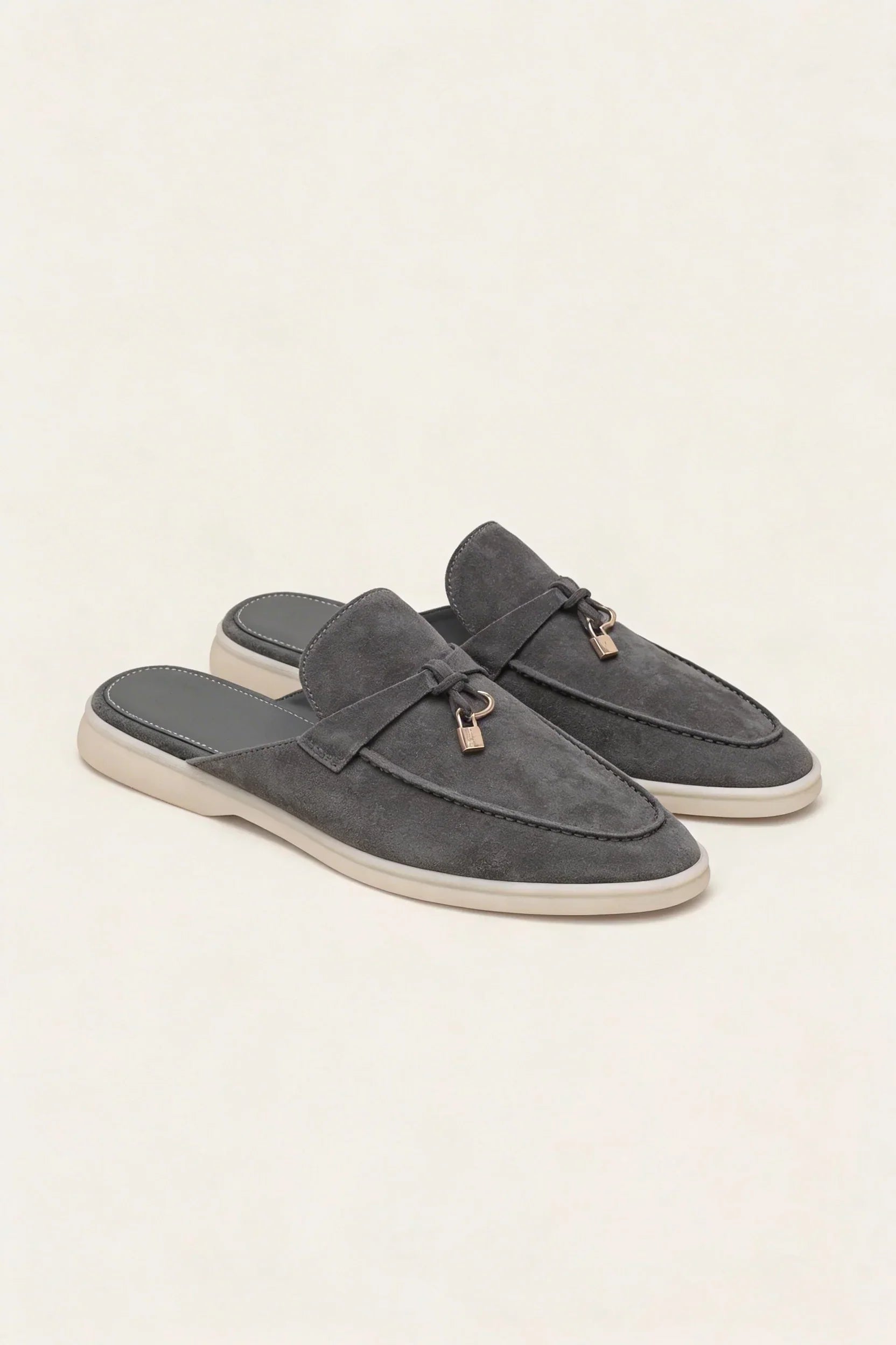 Suède Grey Explorer Mule